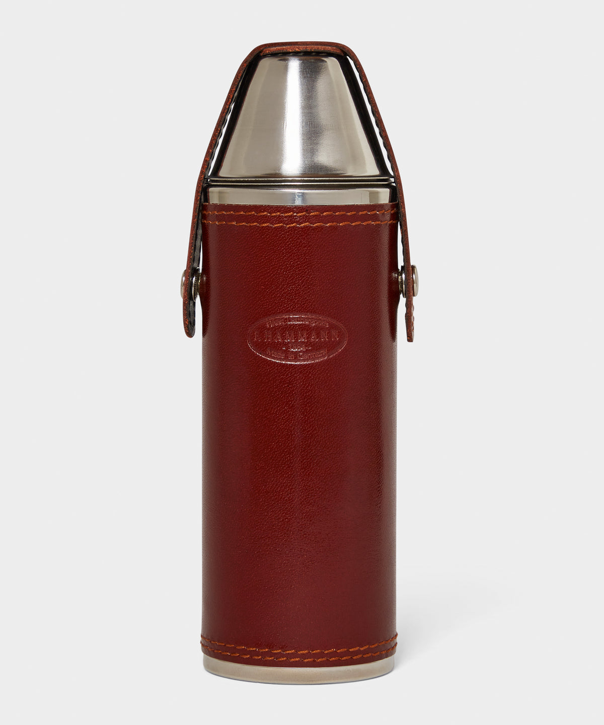 F. Hammann Leather Hunting Flask