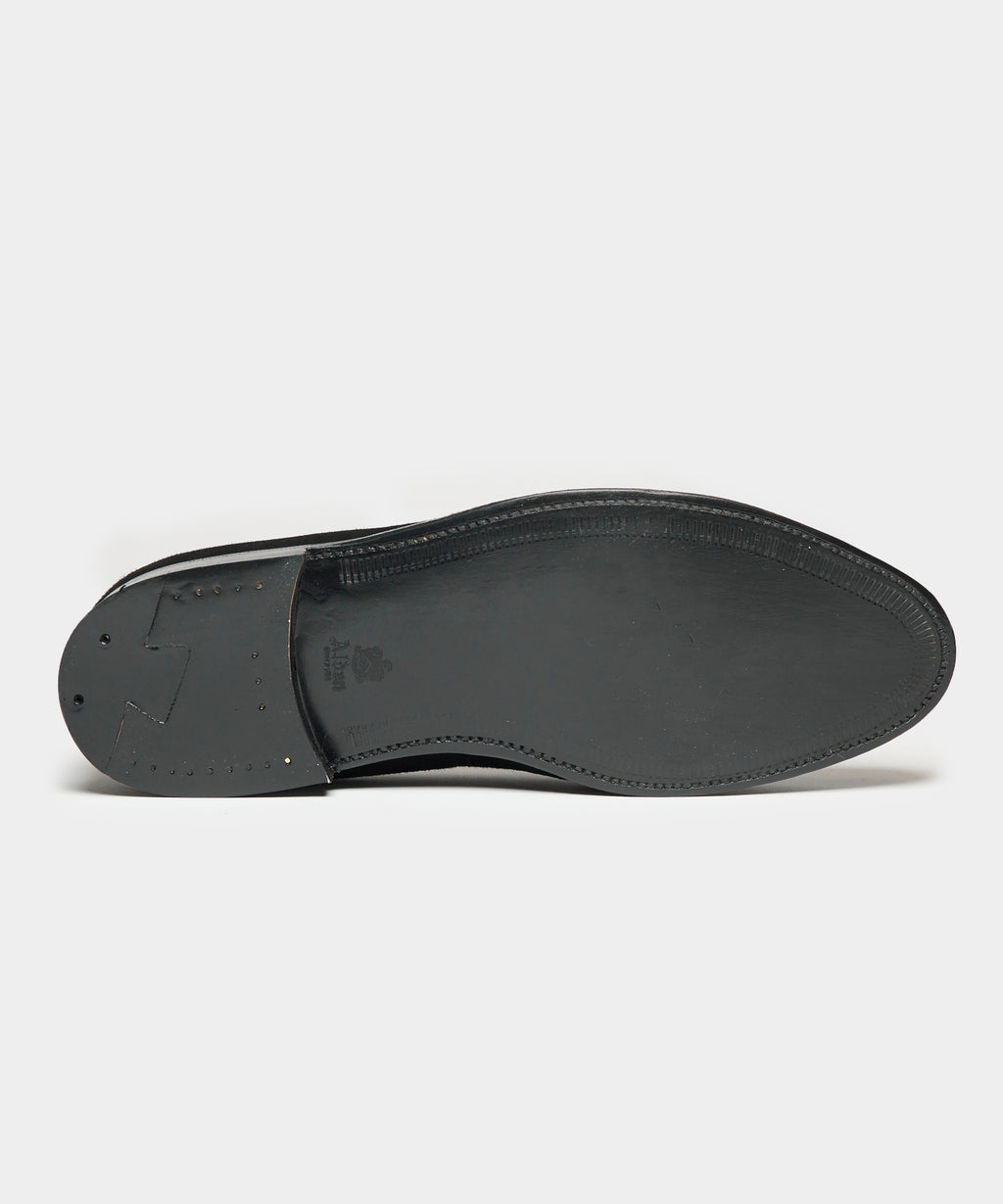 Todd Snyder x Alden Suede Blackout Tassel Loafer
