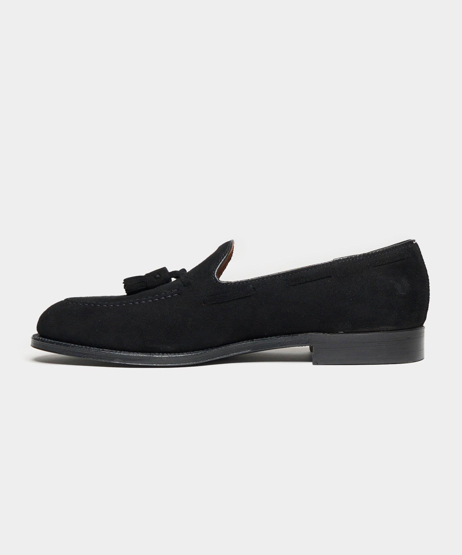 【美品良靴】ALDEN BLACK SUEDE TSL/WTIP6h UA別注 Todd Snyder x Alden Suede Blackout Tassel Loafer