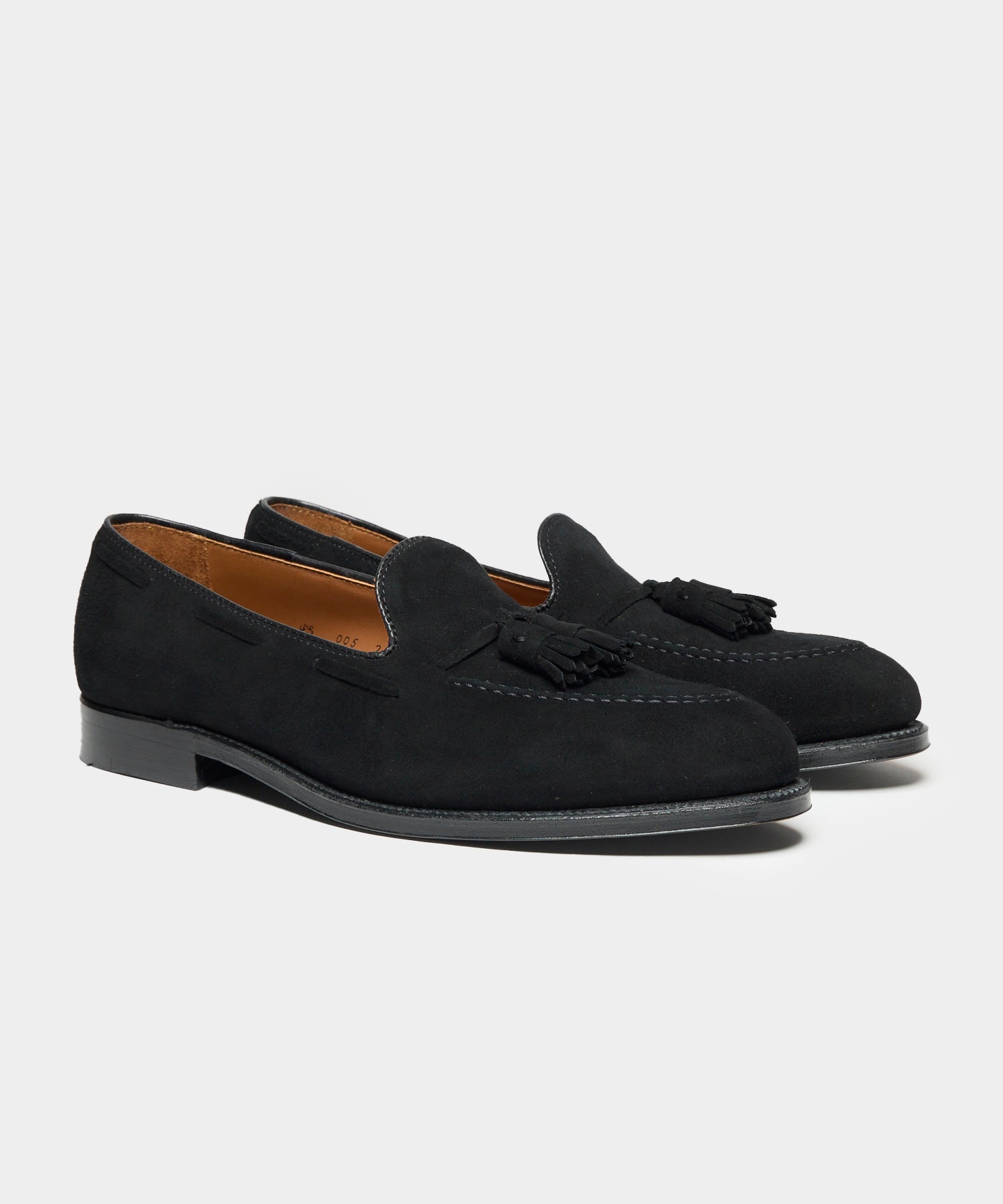 【美品良靴】ALDEN BLACK SUEDE TSL/WTIP6h UA別注 Todd Snyder x Alden Suede Blackout Tassel Loafer