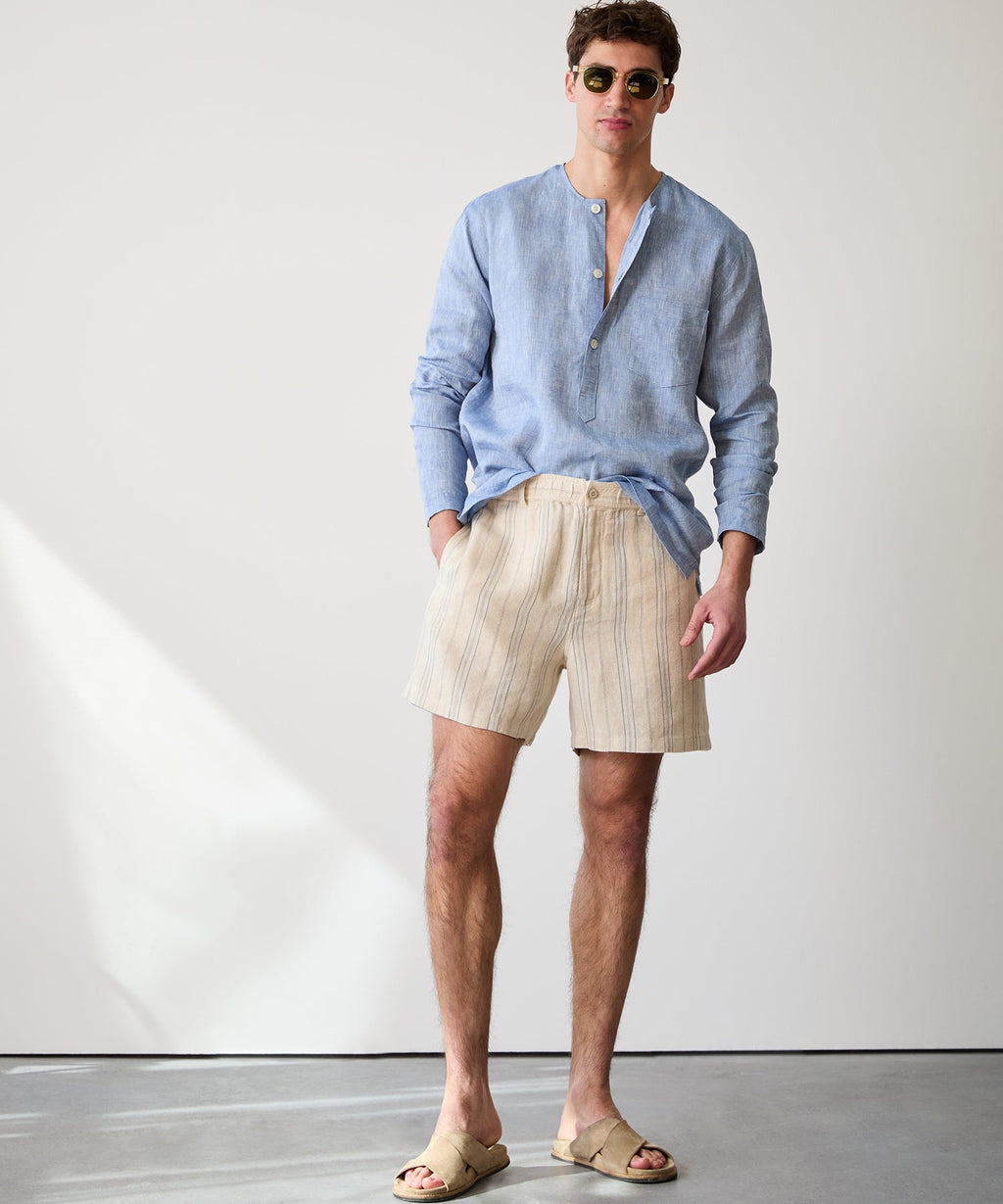 5" Linen Beachcomber Short