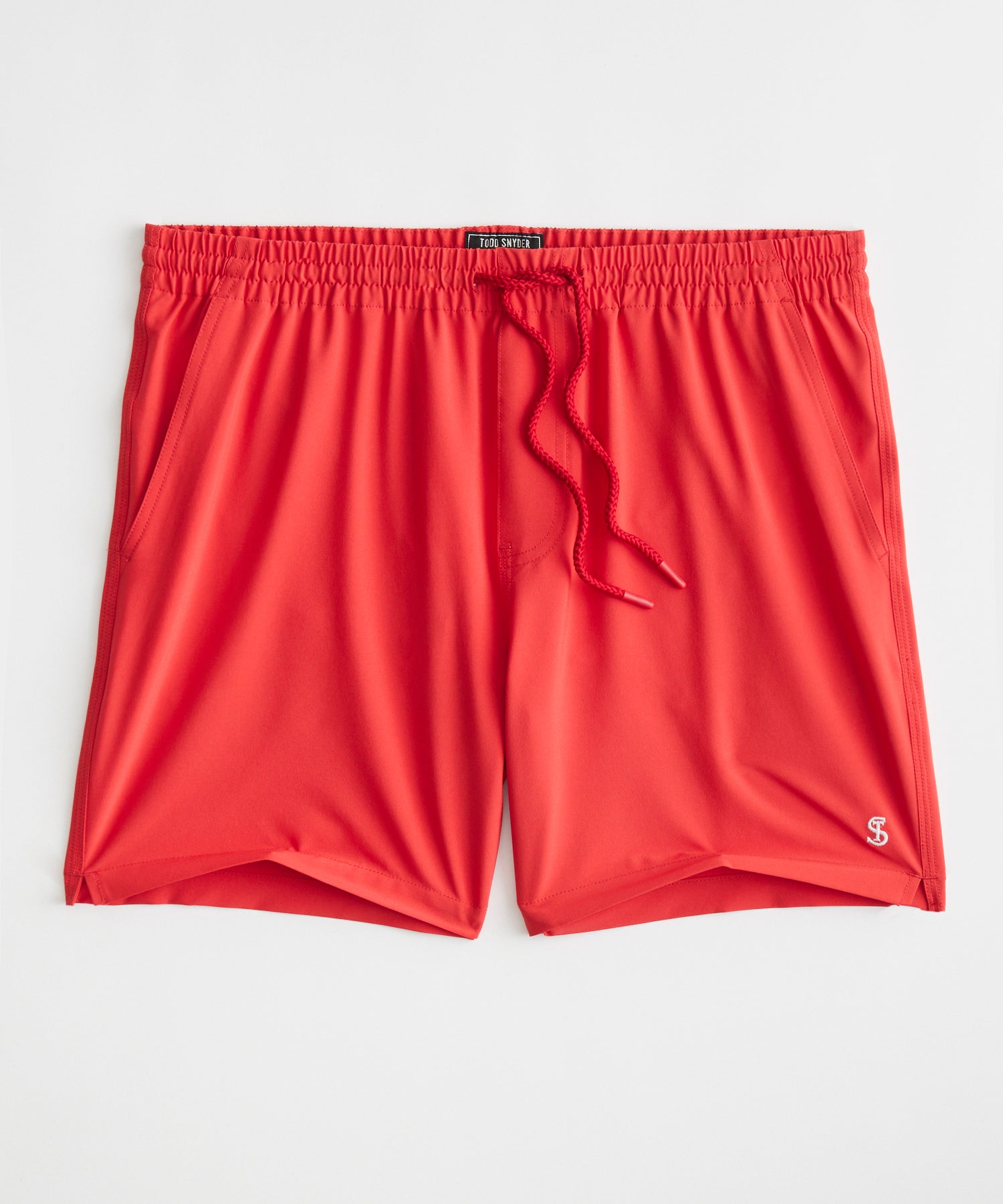 5" Montauk Swim Short in Fiery Red