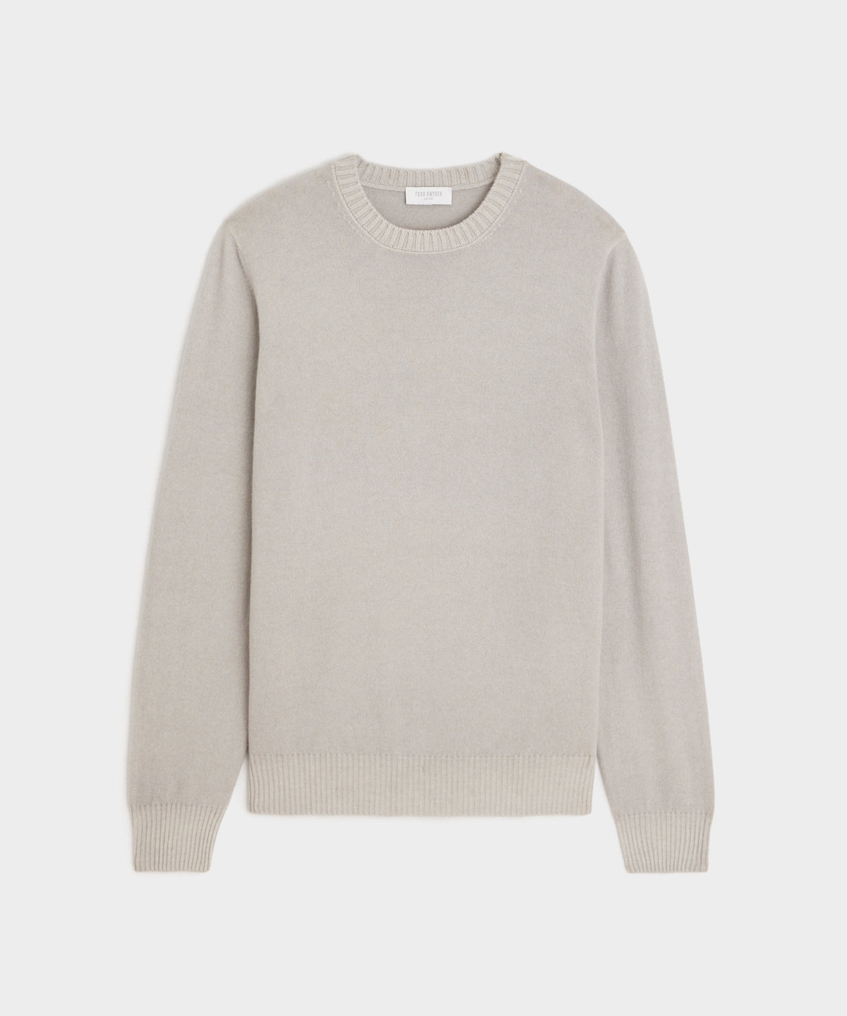 Italian Garment Dyed Wool Cashmere Crewneck Sweater