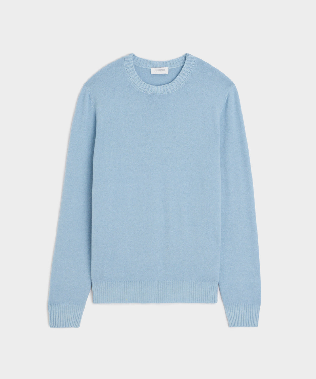 Italian Garment Dyed Wool Cashmere Crewneck Sweater