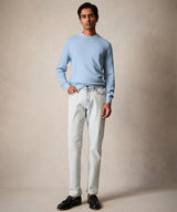 Italian Garment Dyed Wool Cashmere Crewneck Sweater