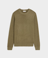 Italian Garment Dyed Wool Cashmere Crewneck Sweater