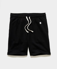 Champion 7" Midweight Warm Up Short in Black