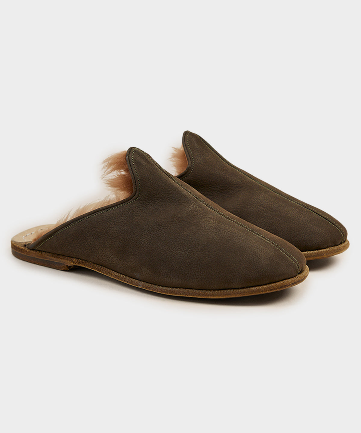 Sabah Baba Suede Shearling Slide