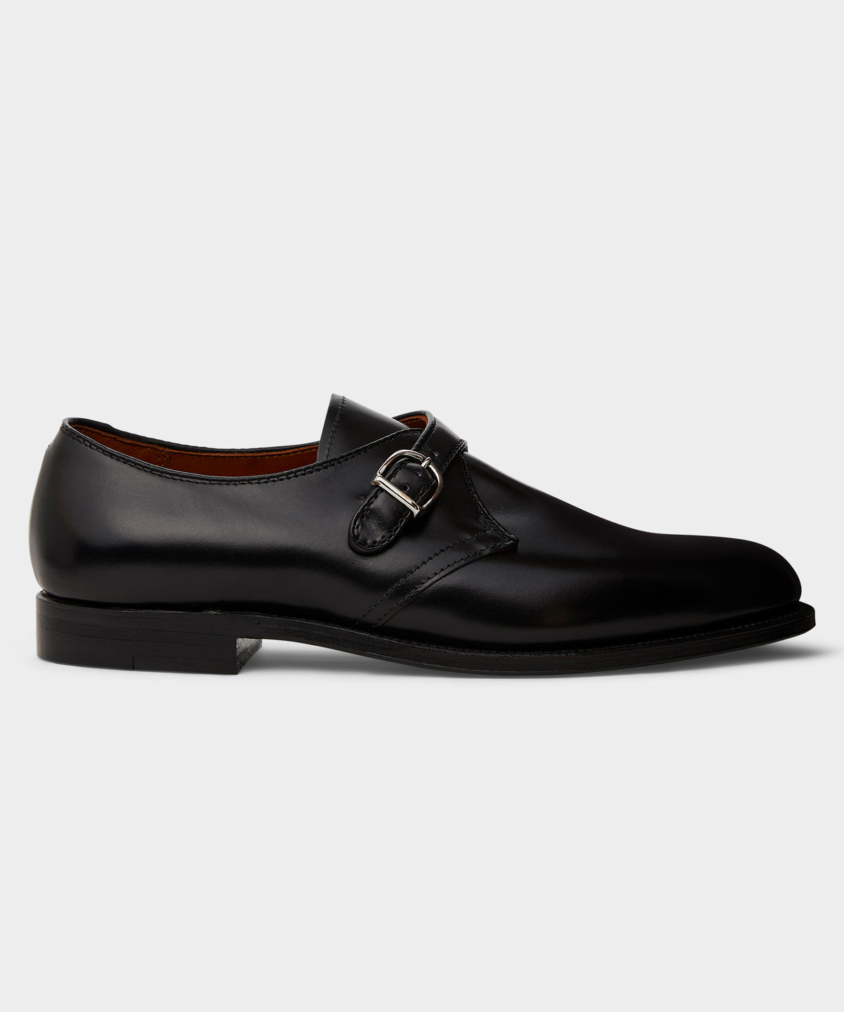 Alden Plain Toe Monk Strap Shoe