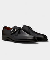 Alden Plain Toe Monk Strap Shoe