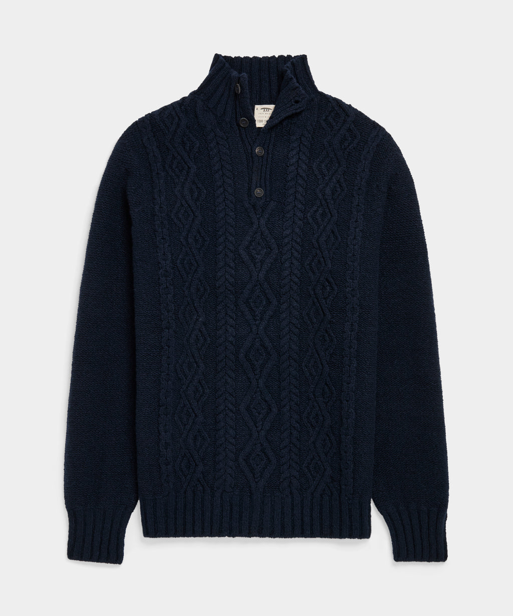 TS X Inis Meáin 50-Year Aran Mockneck Sweater