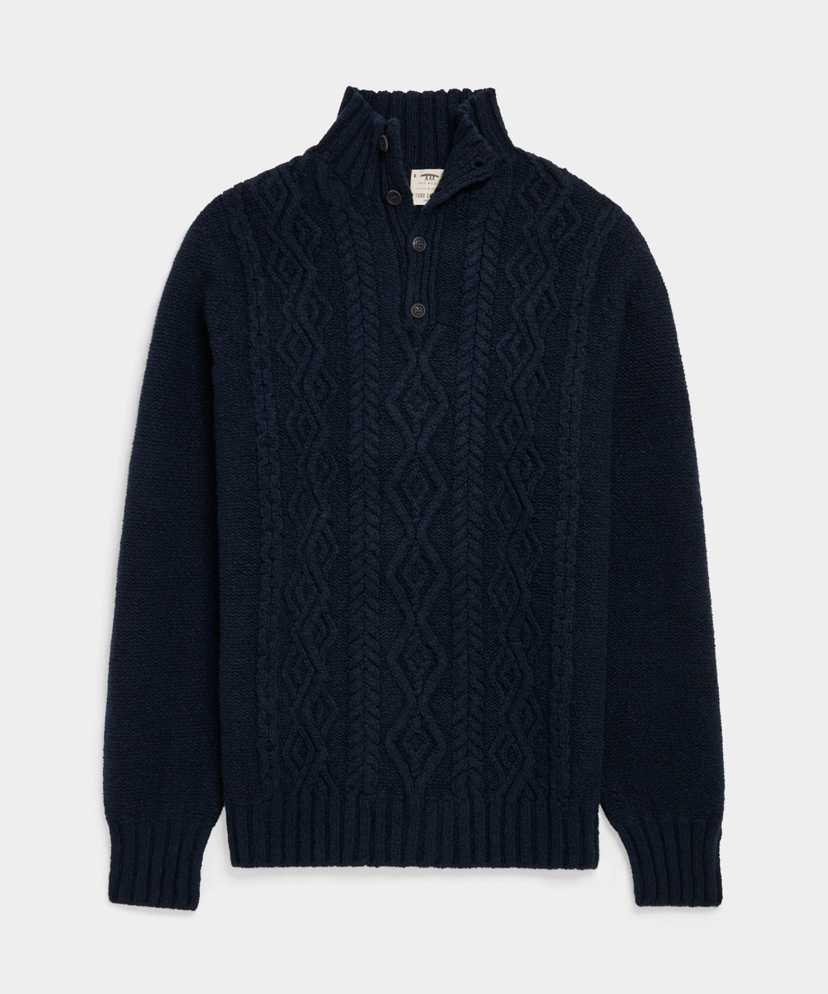TS X Inis Meáin 50-Year Aran Mockneck Sweater