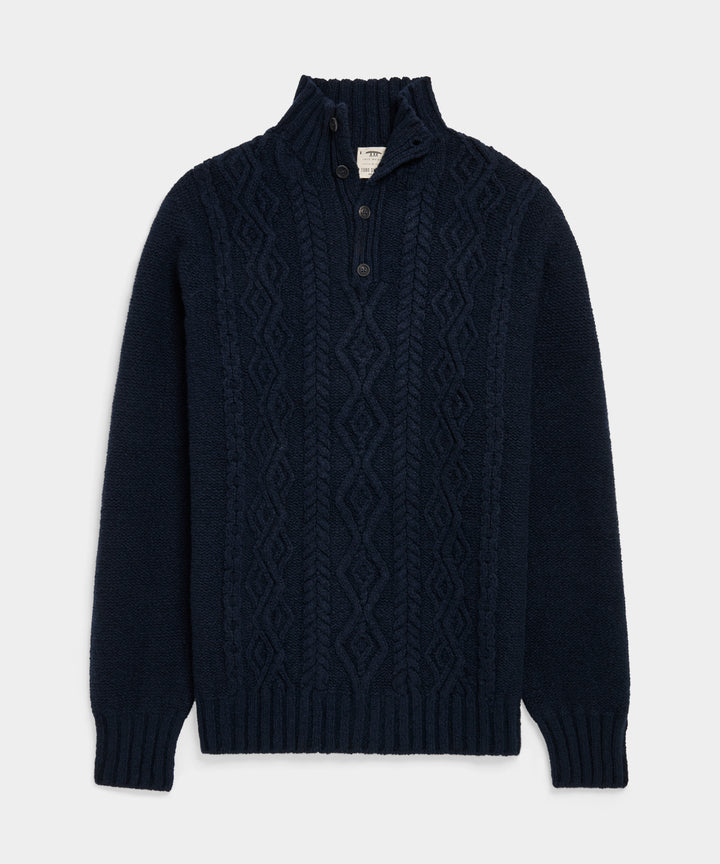 TS X Inis Meáin 50-Year Aran Mockneck Sweater
