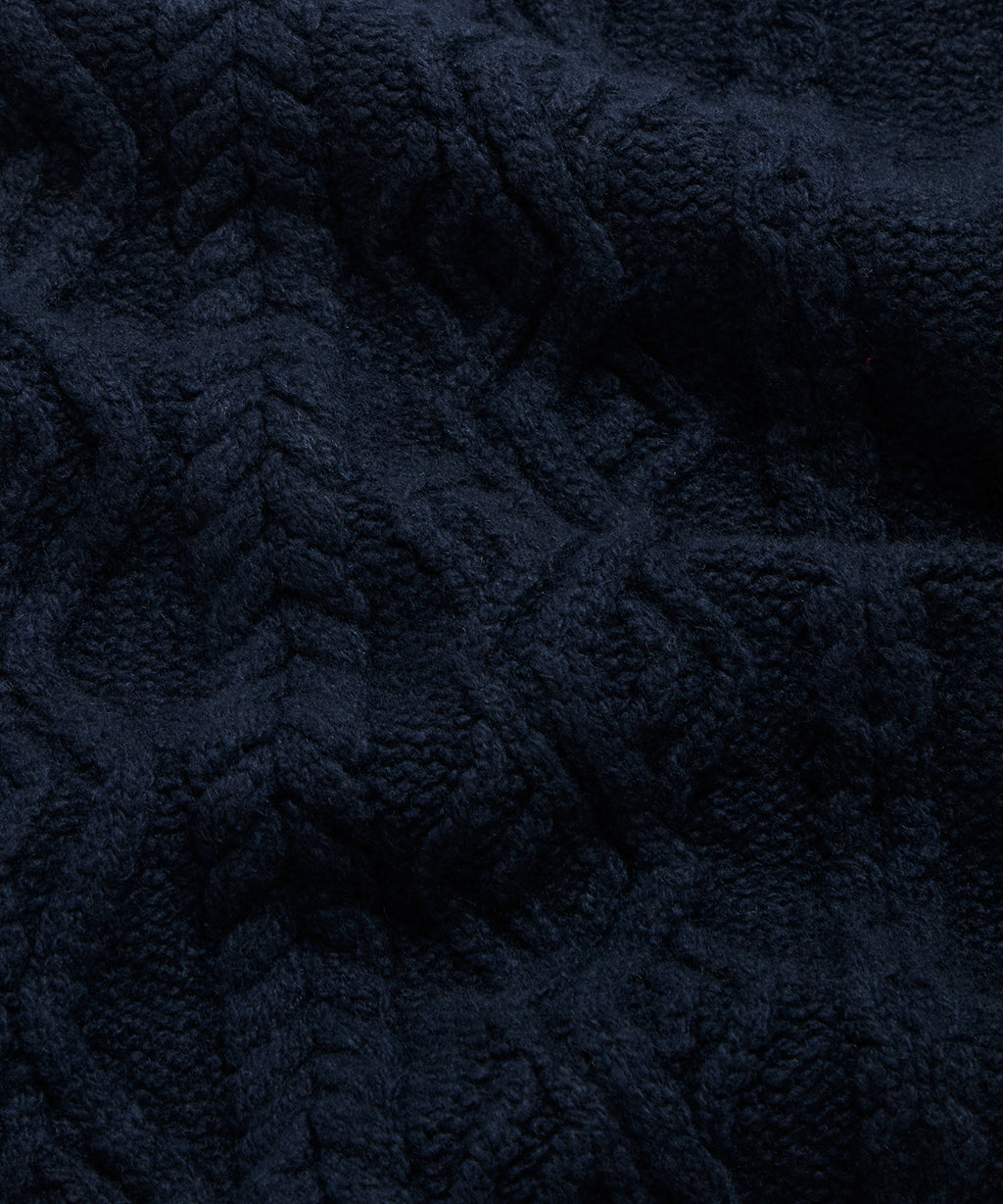 TS X Inis Meáin 50-Year Aran Mockneck Sweater