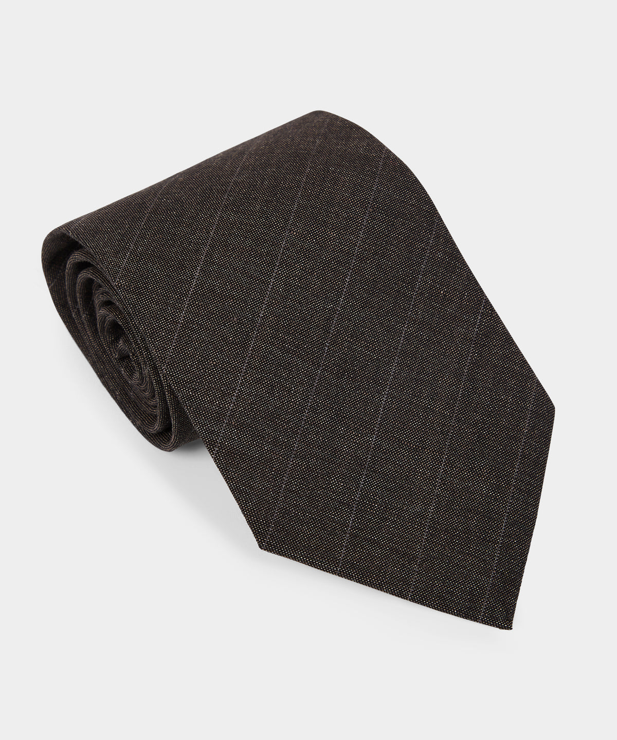 Italian Wool-Linen Stripe Tie