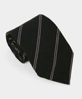 Italian Silk-Wool Grenadine Stripe Tie