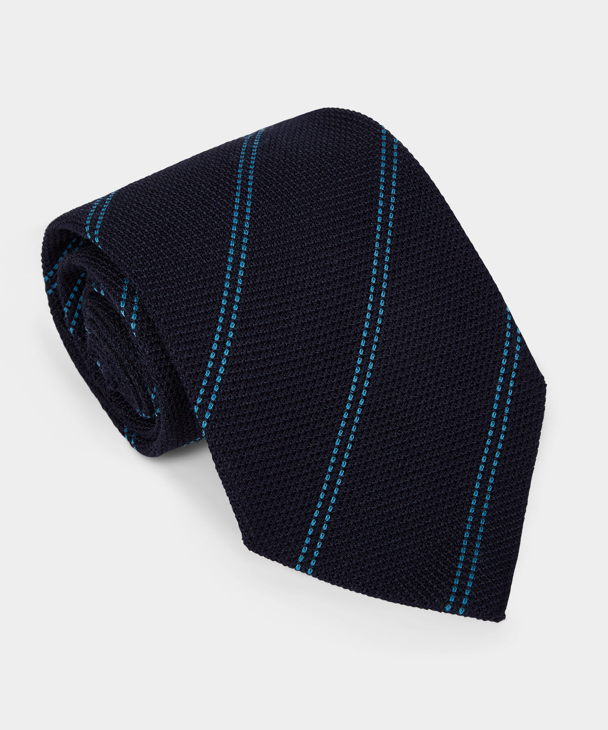 Italian Wool-Silk Stripe Tie
