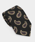 Italian Silk Dark Paisley Tie