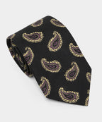 Italian Silk Dark Paisley Tie