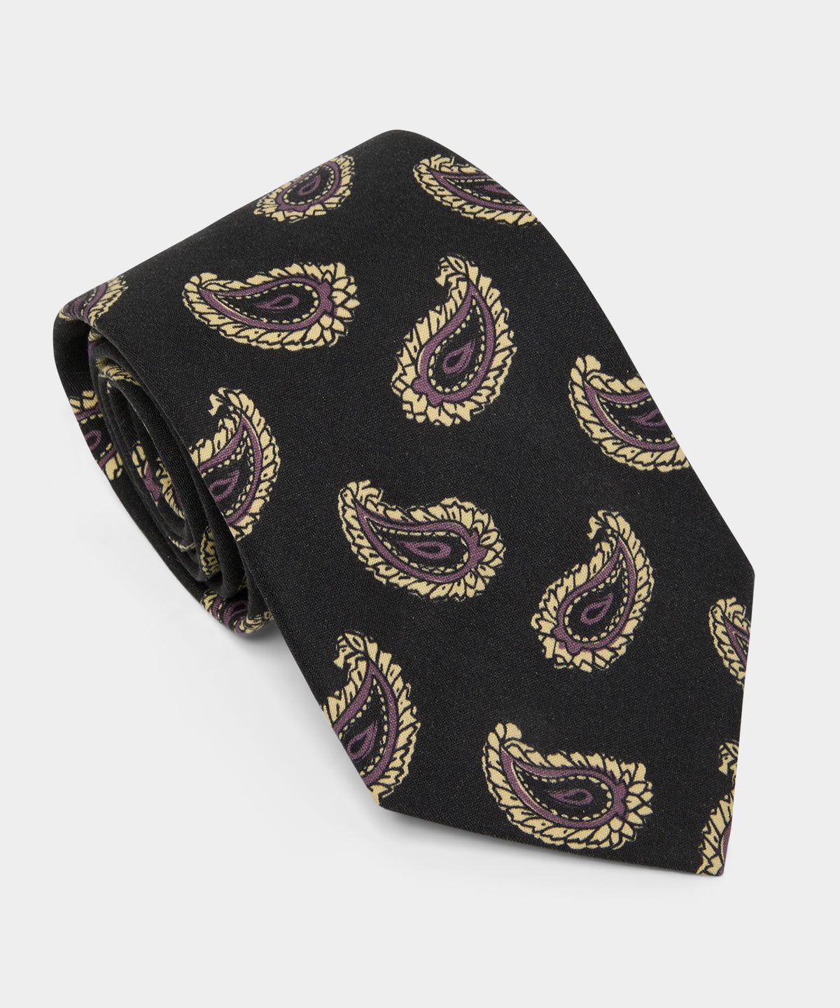 Italian Silk Dark Paisley Tie