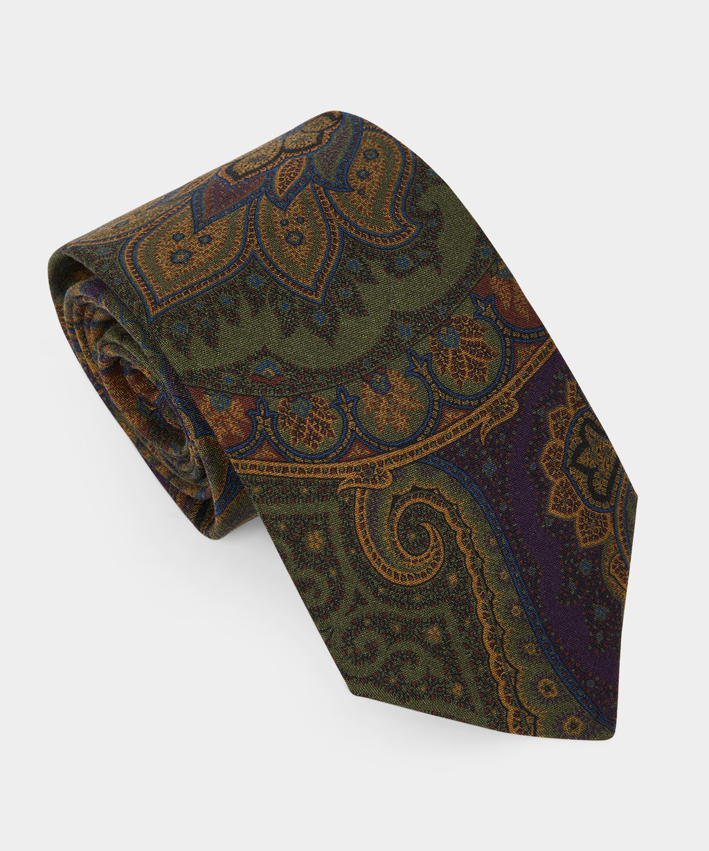 Italian Silk Exploded Paisley Tie