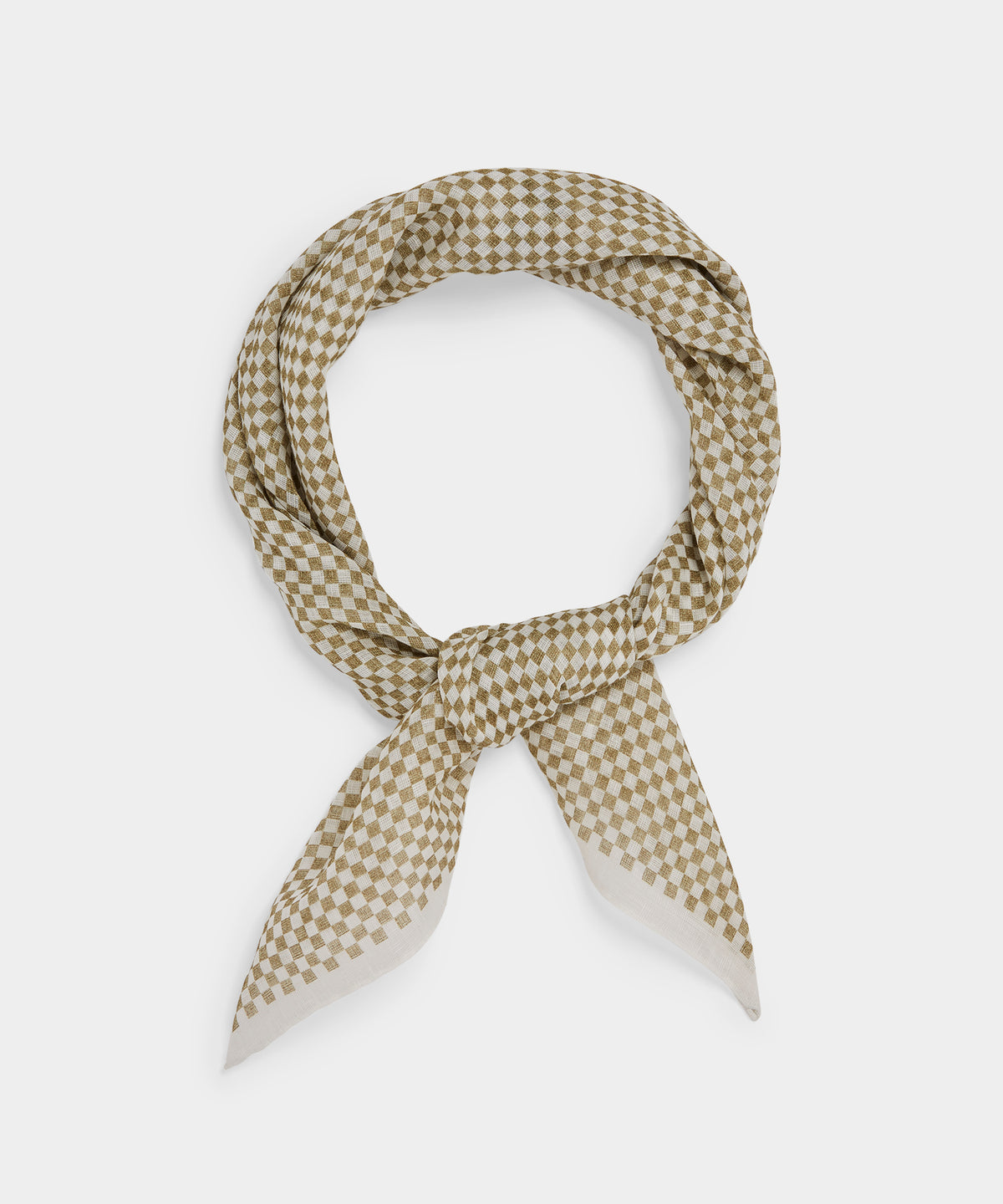 Italian Linen Checkerboard Neckerchief