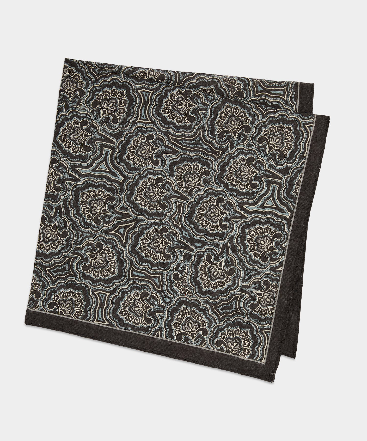 Italian Neckerchief in Brown Paisley – Todd Snyder
