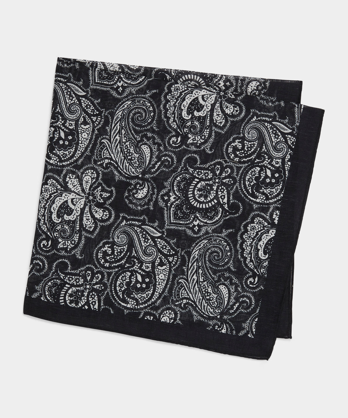 Italian Wood Block Paisley Neckerchief