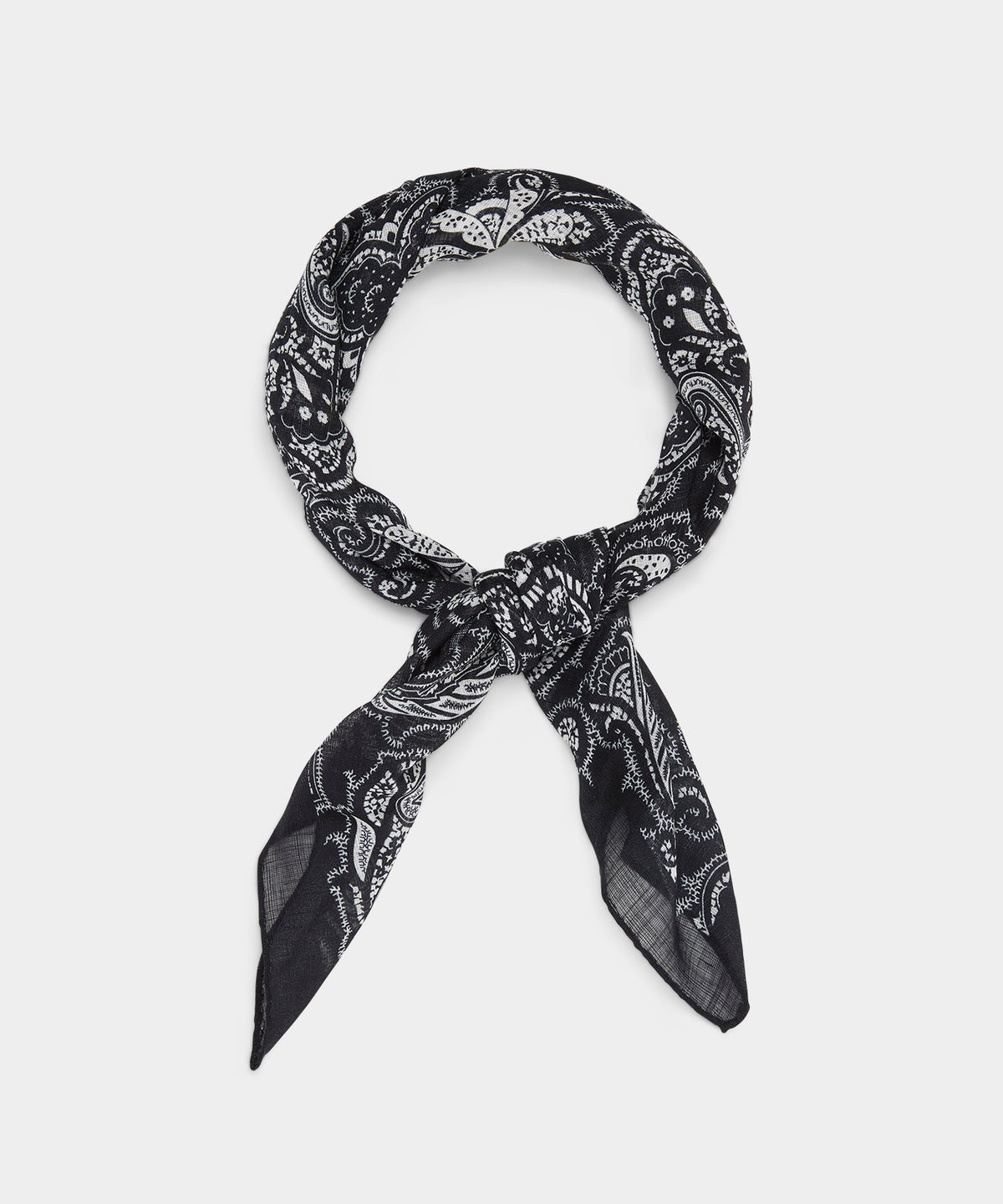 Italian Wood Block Paisley Neckerchief