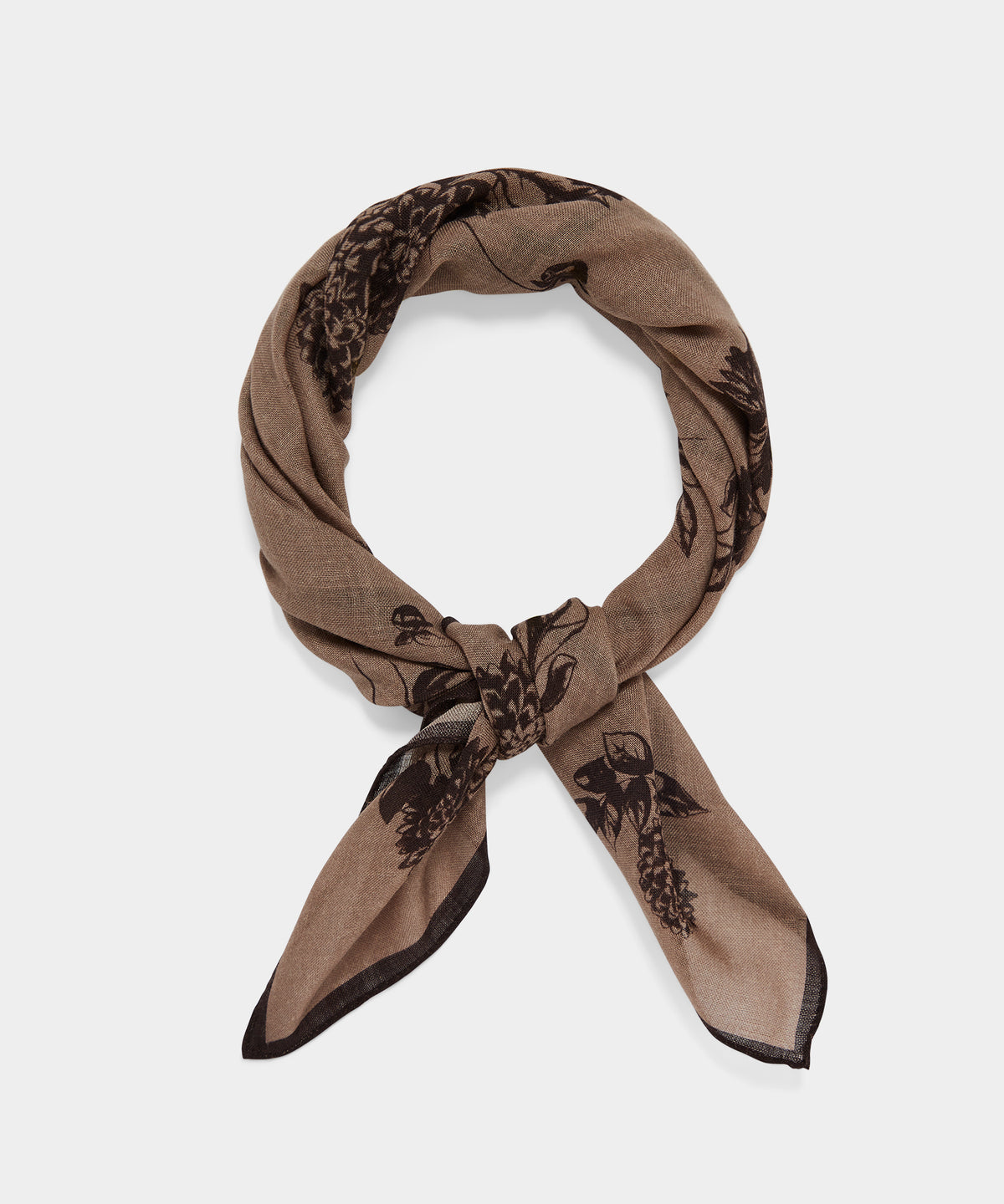 Italian Wool Floral Neckerchief
