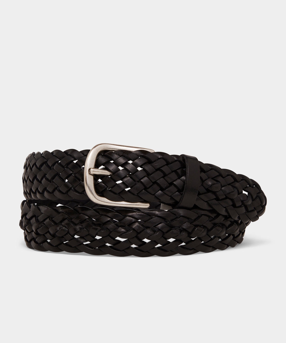 Italian Leather Braided Belt