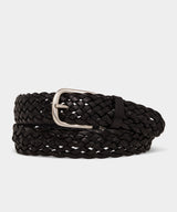 Italian Leather Braided Belt