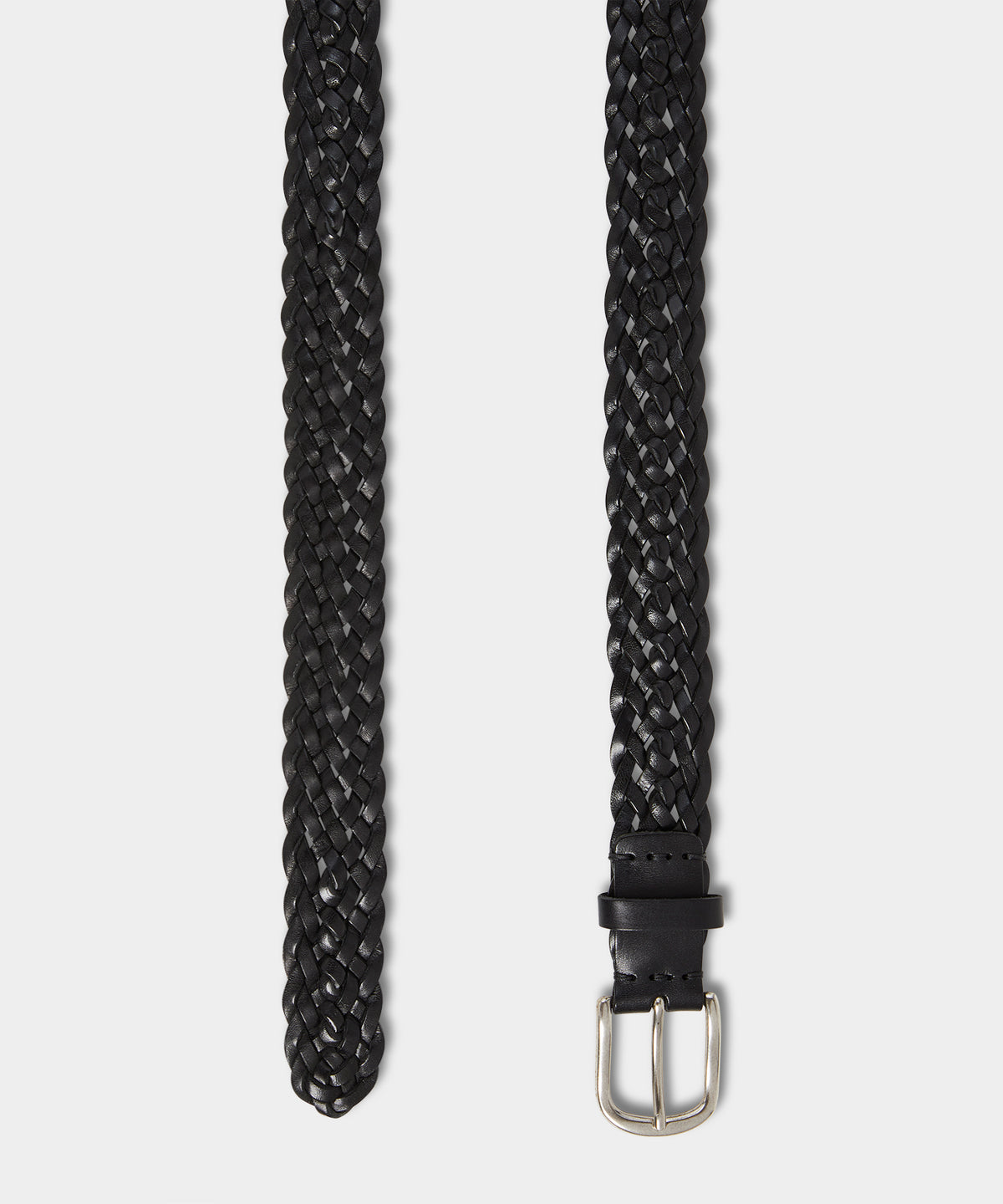 Italian Leather Braided Belt