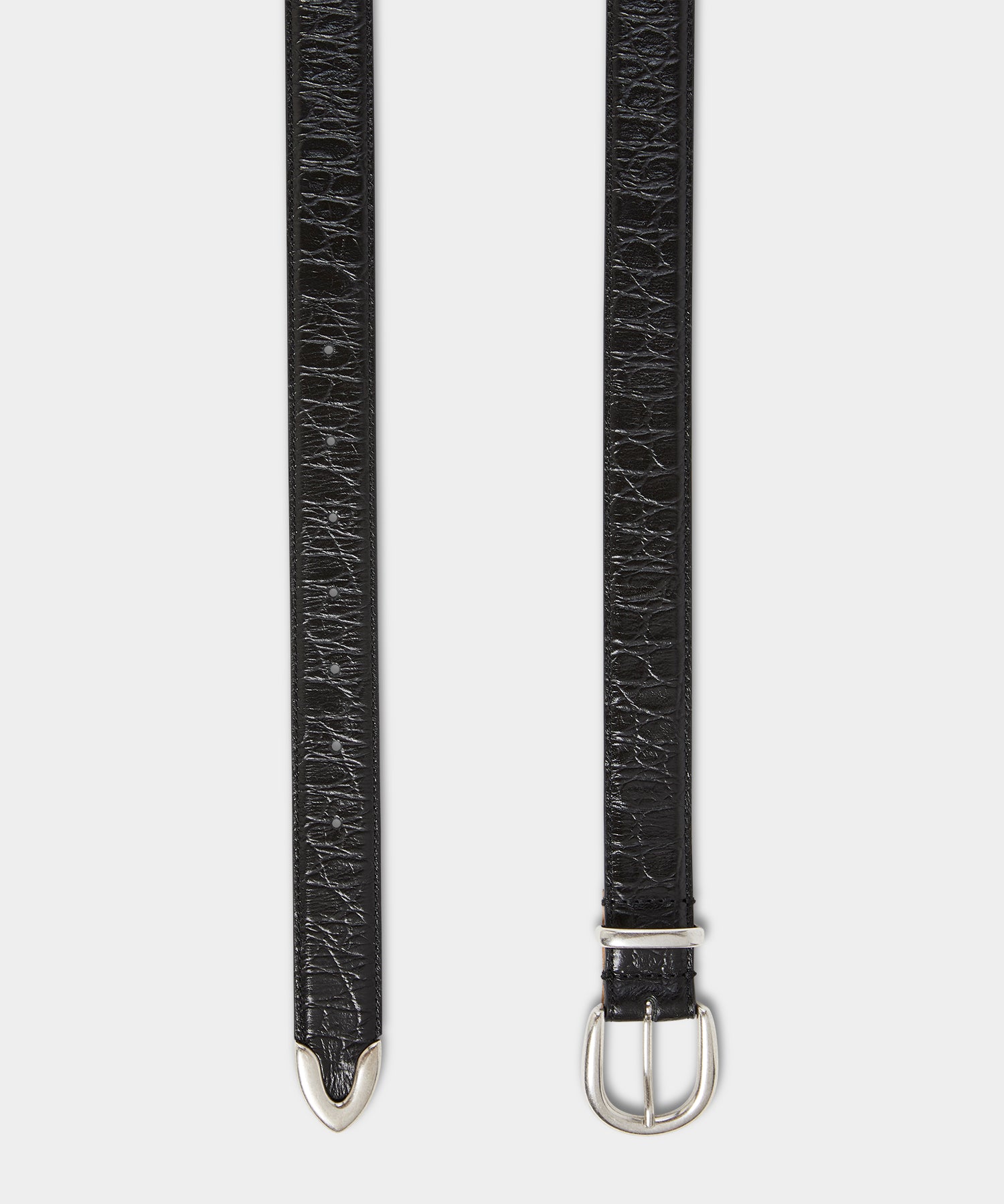 Italian Crocodile Embossed Leather Belt – Todd Snyder