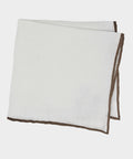 Italian Tipped Linen Pocket Square
