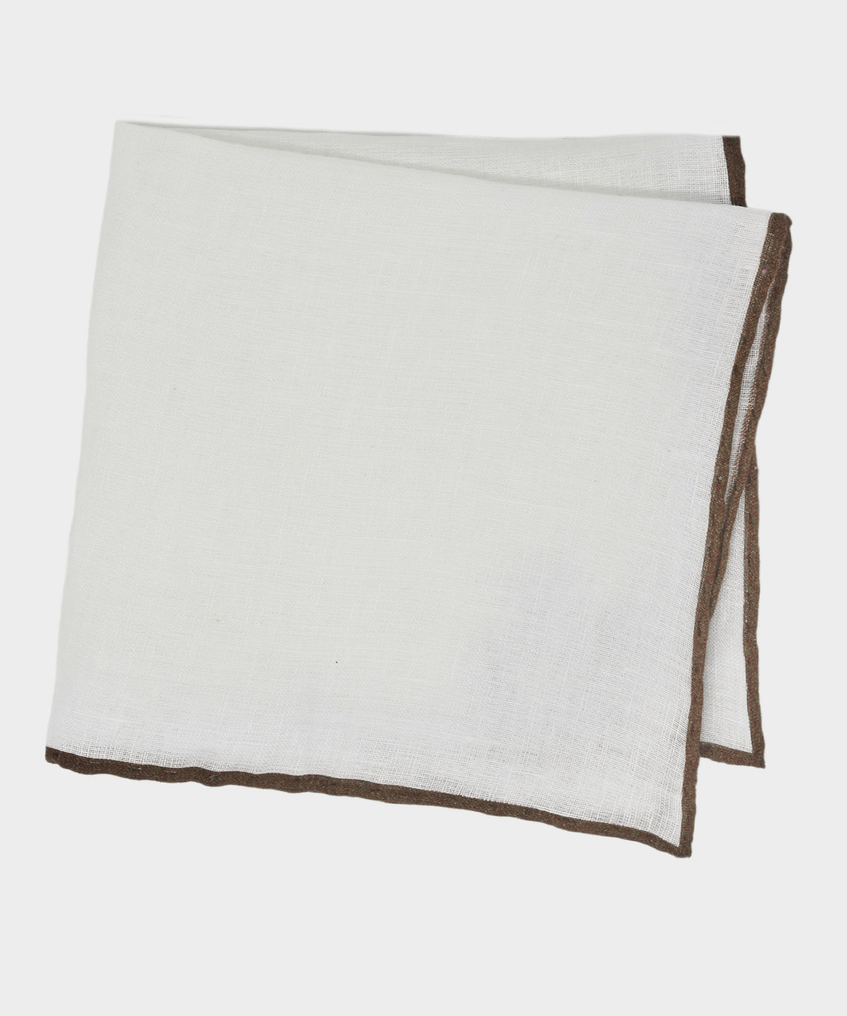 Italian Tipped Linen Pocket Square