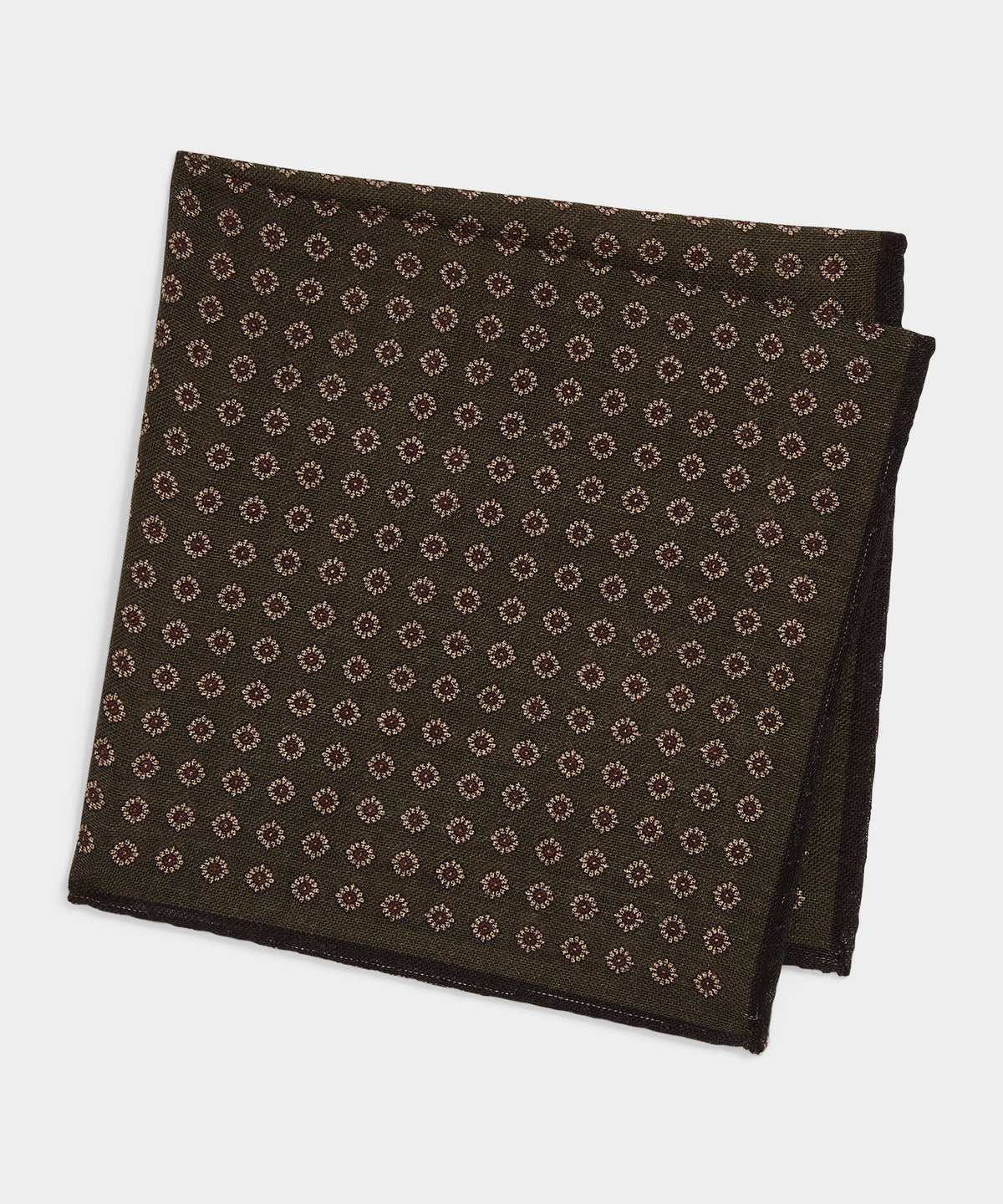 Floral Pocket Square in Green