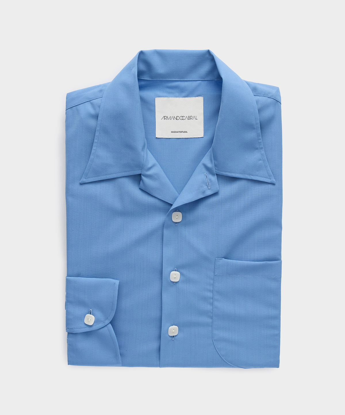 Armando Cabral Long Sleeve Camp Collar Dress Shirt