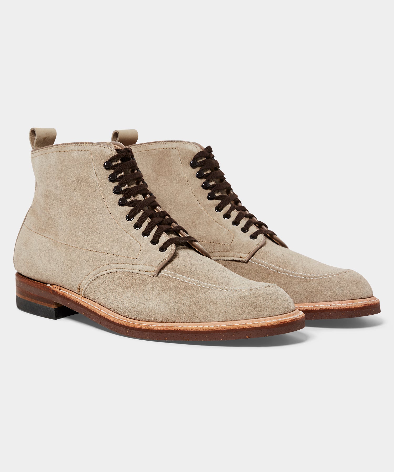 Todd Snyder x Alden Indy Suede Boot In Milkshake