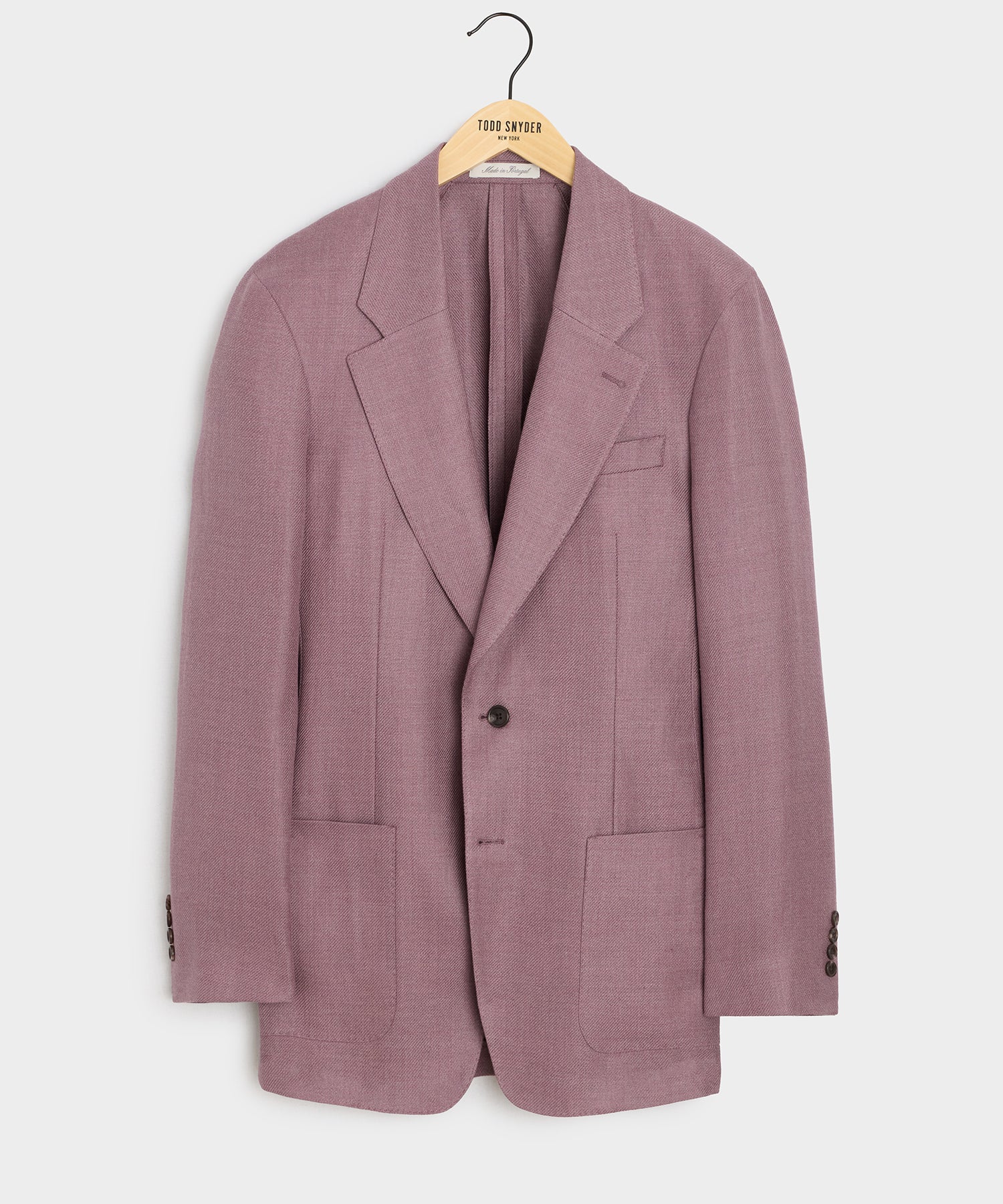 Italian Linen-Wool Single-Breasted Wythe Jacket in Pink – Todd Snyder