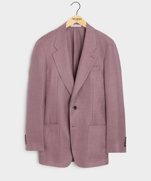 Italian Linen-Wool Single-Breasted Wythe Jacket in Pink – Todd Snyder