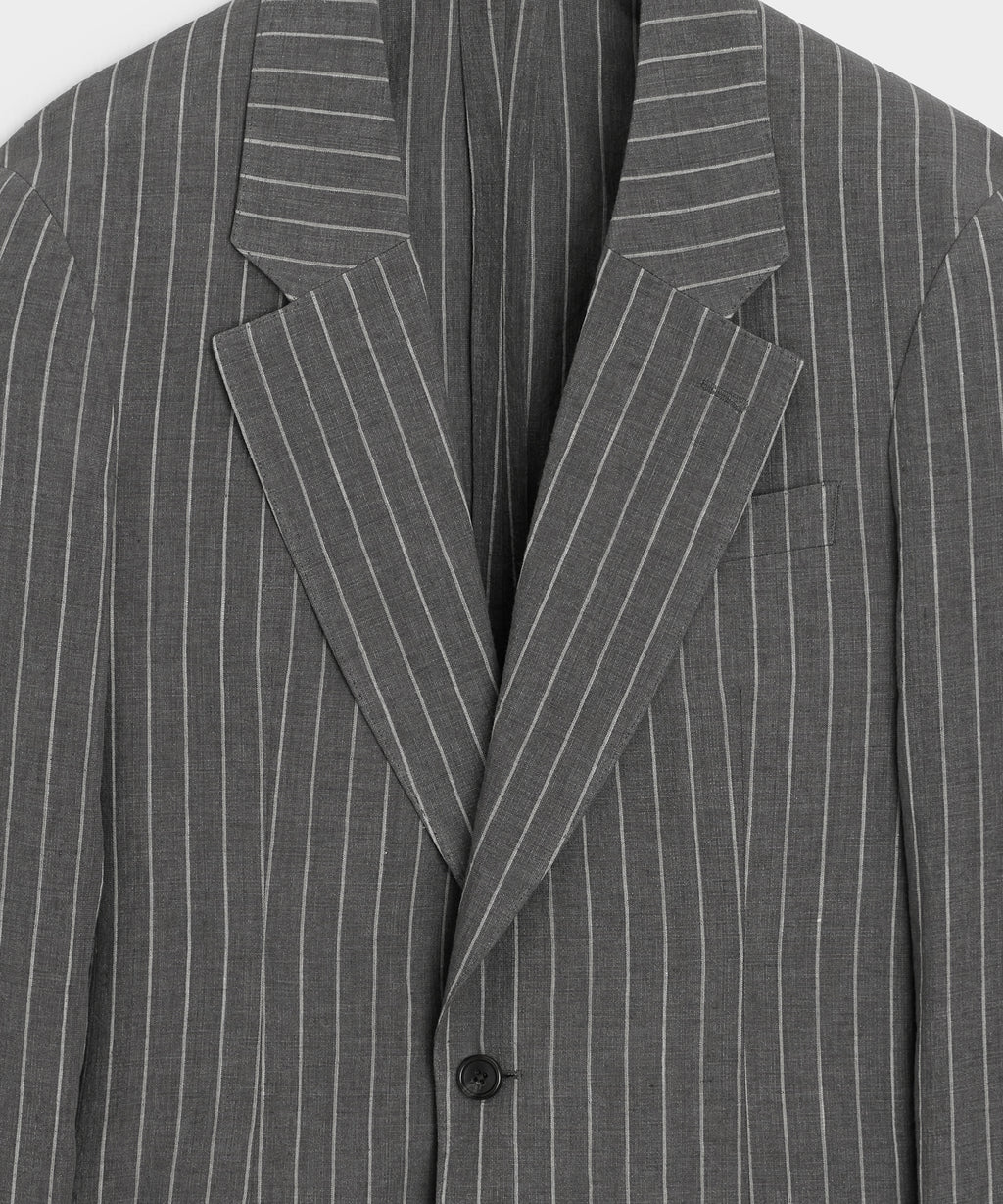 Italian Linen-Cotton Single-Breasted Wythe Jacket
