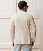Model wearing the Todd Snyder Italian Knit Sport Coat in Birch.