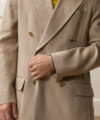 Italian Linen-Silk Herringbone Wythe Jacket