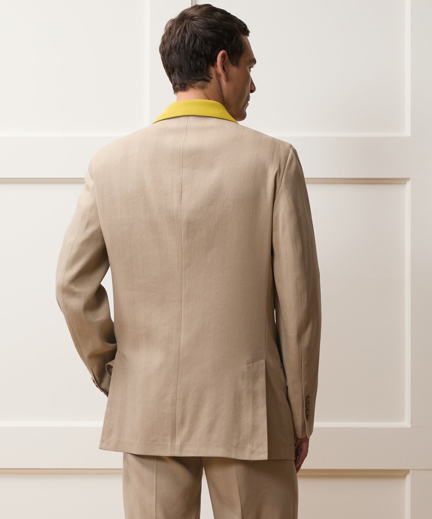 Italian Linen-Silk Herringbone Wythe Jacket in Beige – Todd Snyder