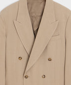 Italian Linen-Silk Herringbone Wythe Jacket