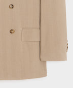 Italian Linen-Silk Herringbone Wythe Jacket