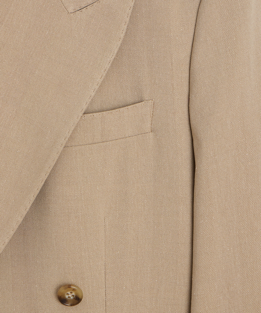 Italian Linen-Silk Herringbone Wythe Jacket