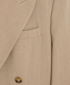 Italian Linen-Silk Herringbone Wythe Jacket
