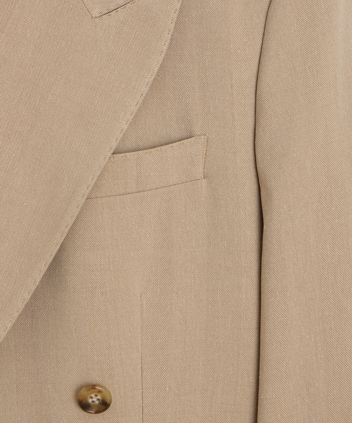 Italian Linen-Silk Herringbone Wythe Jacket